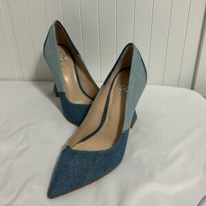 Vince Camuto Blue Denim Heels